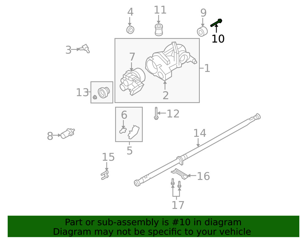 Genuine Ford Engine Torque Strut Bolt W709527-S439