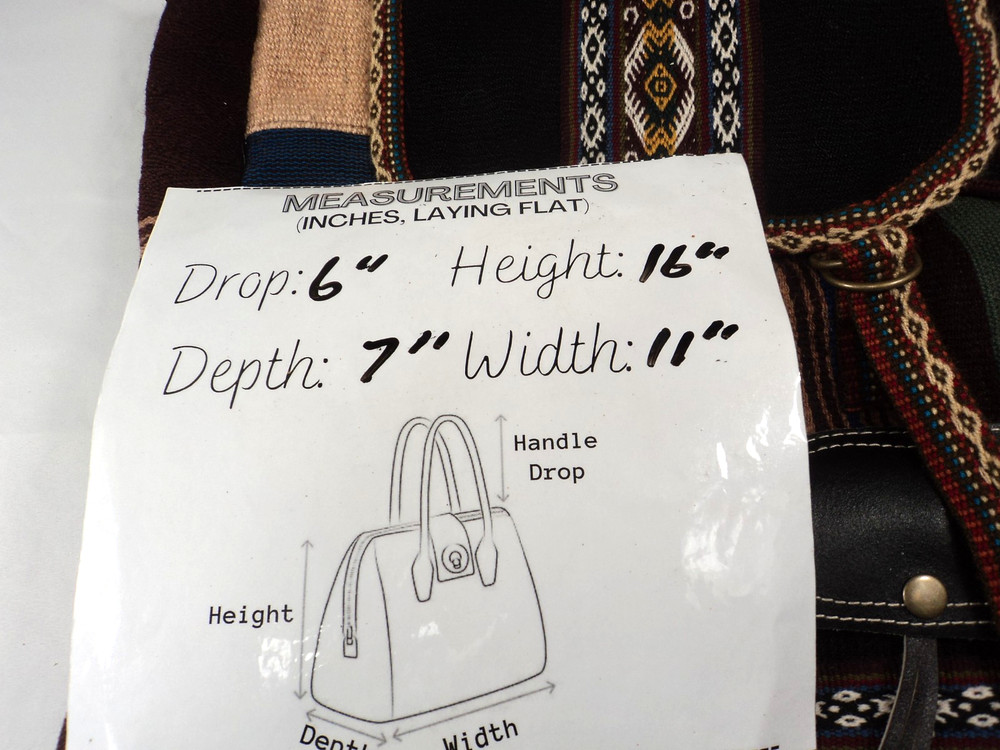 Traditional Peruvian Hand Woven Tribal Backpack