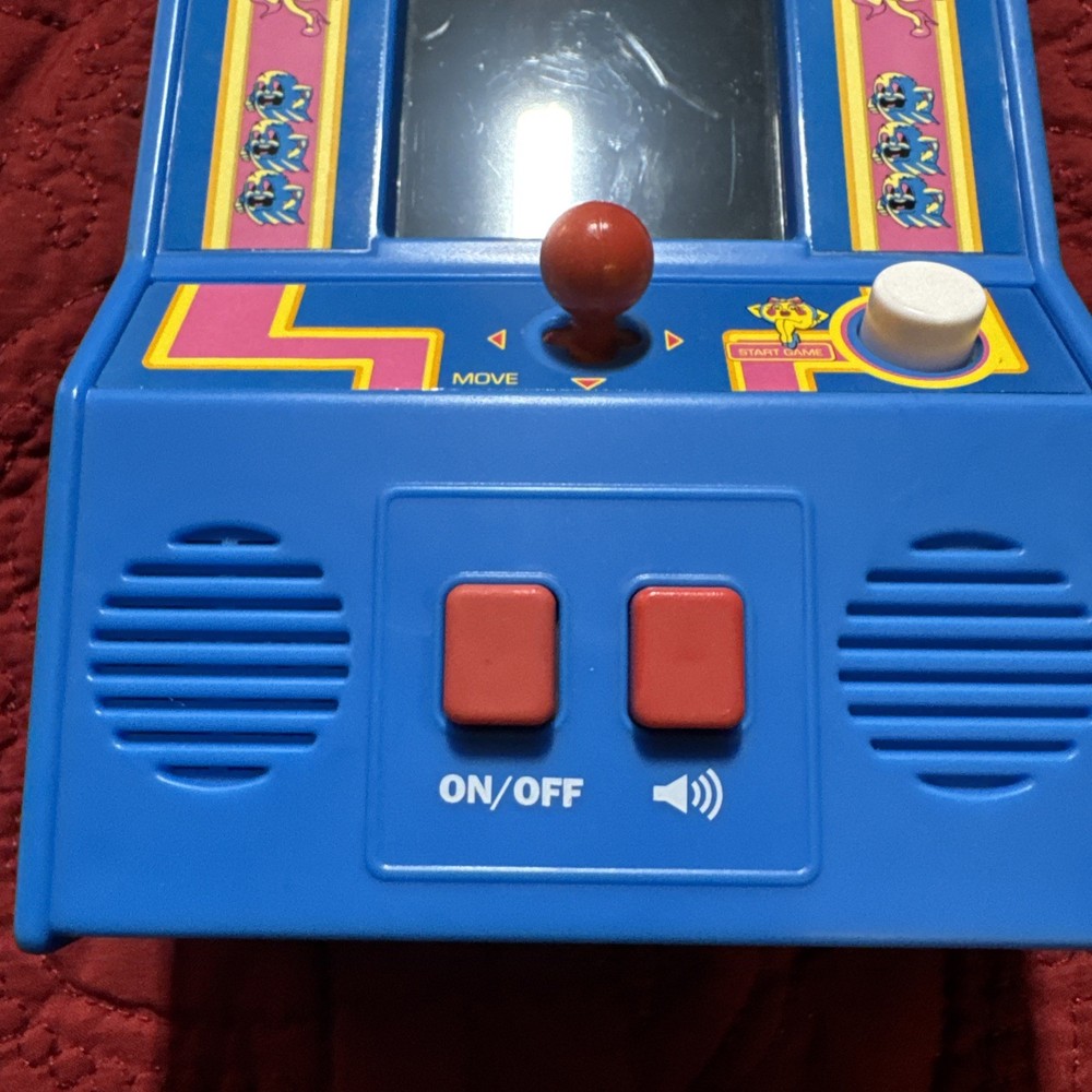Ms. Pac-Man Retro Mini Arcade Game 6" Console Works!