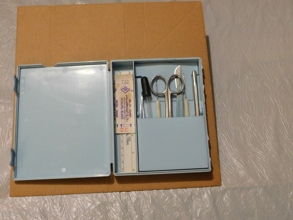 RARE~VINTAGE~ORIGINAL-HAMILTON BELL CO.-SCIENCE INSTRUMENTS TOOLS/LAB KIT-SCHOOL