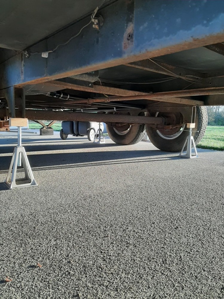 Aluminum RV Stack Jack Adjustable Trailer Stabilizer Support Camper Level Stand