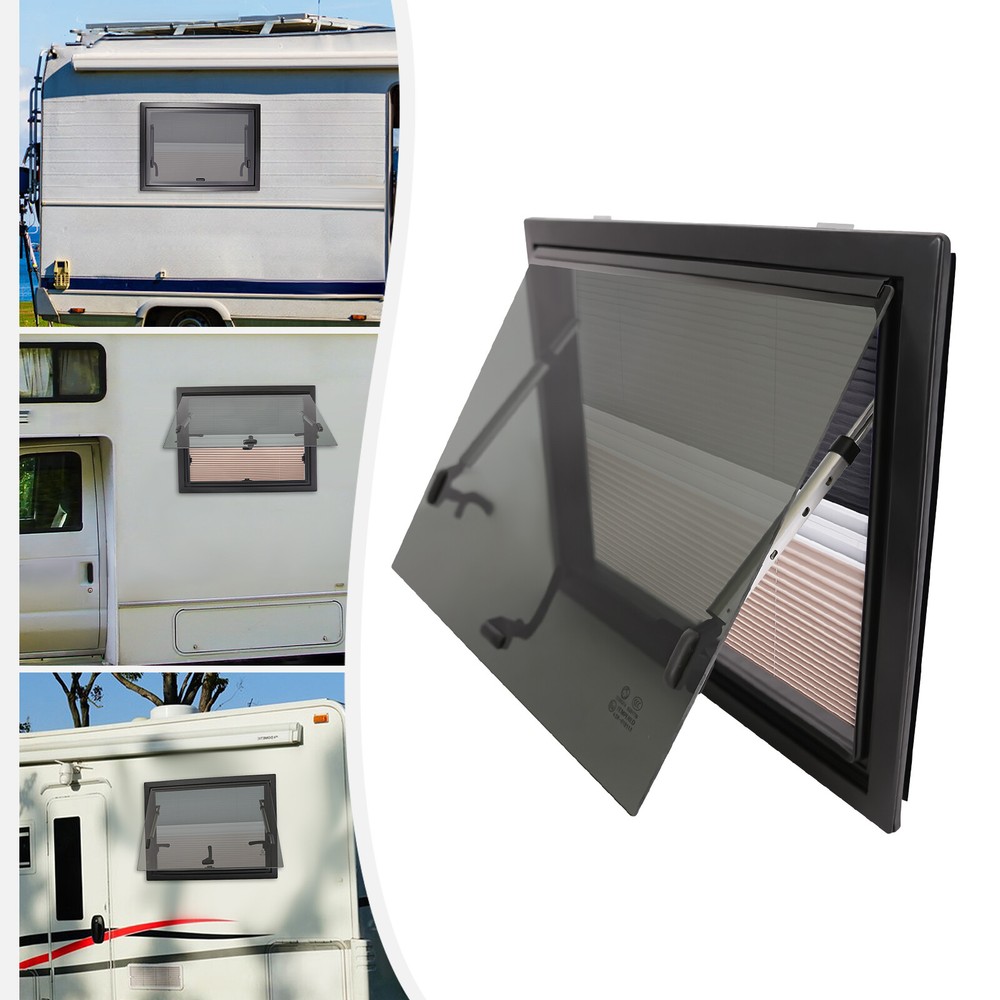 Caravan Camper Van RV Rectangular Push Out Window Trailers Venting Window 65°