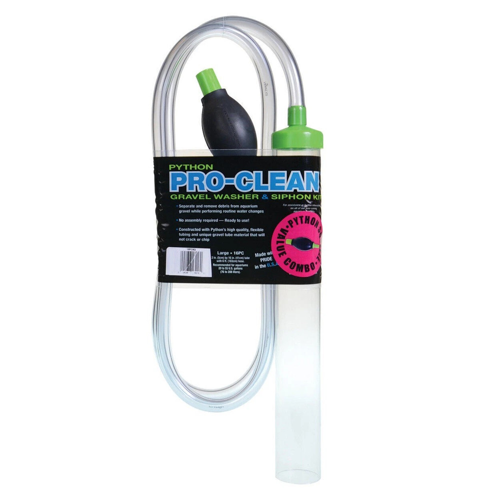 Python Products Pro-Clean Gravel Washer & Siphon Kit with Squeeze Large