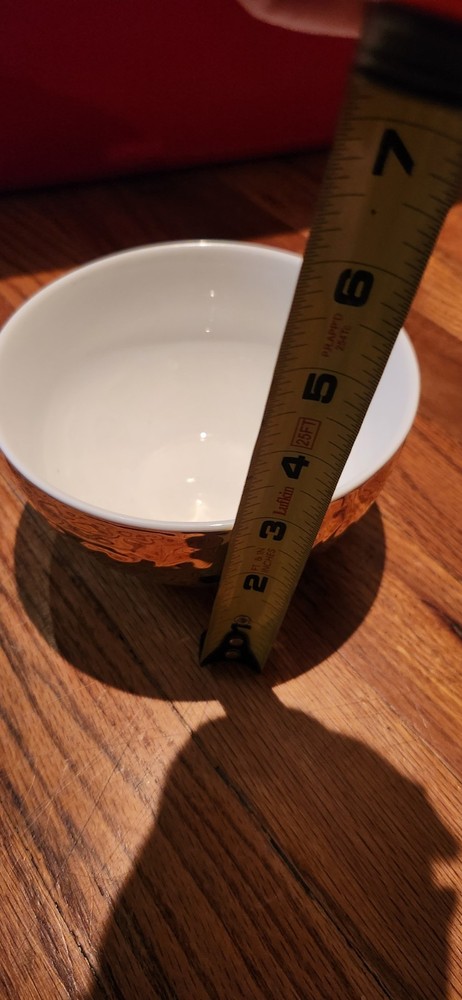 Gold plated with white Bowl