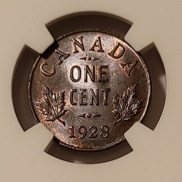 Canada George V 1928 Cent MS64 BN NGC