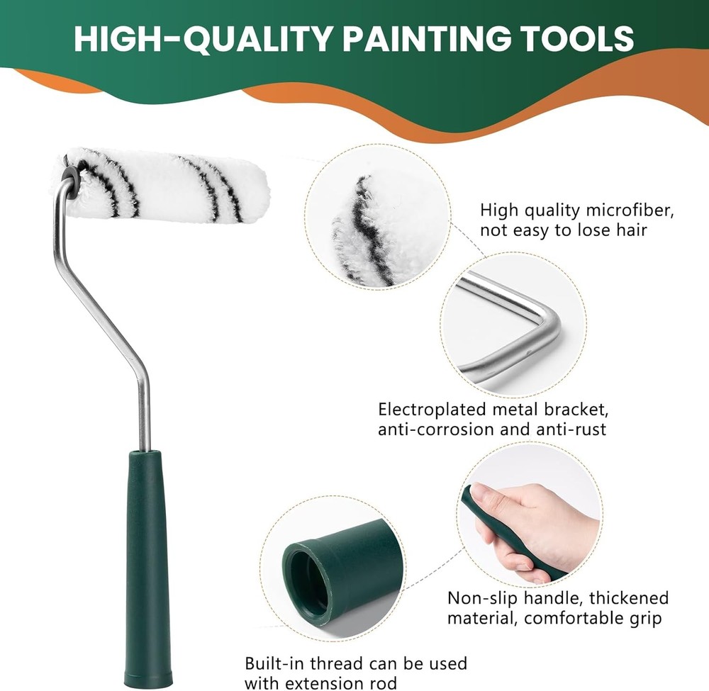 Microfiber Paint Roller 4 Inch, Small 4 inch paint roller 40 pack