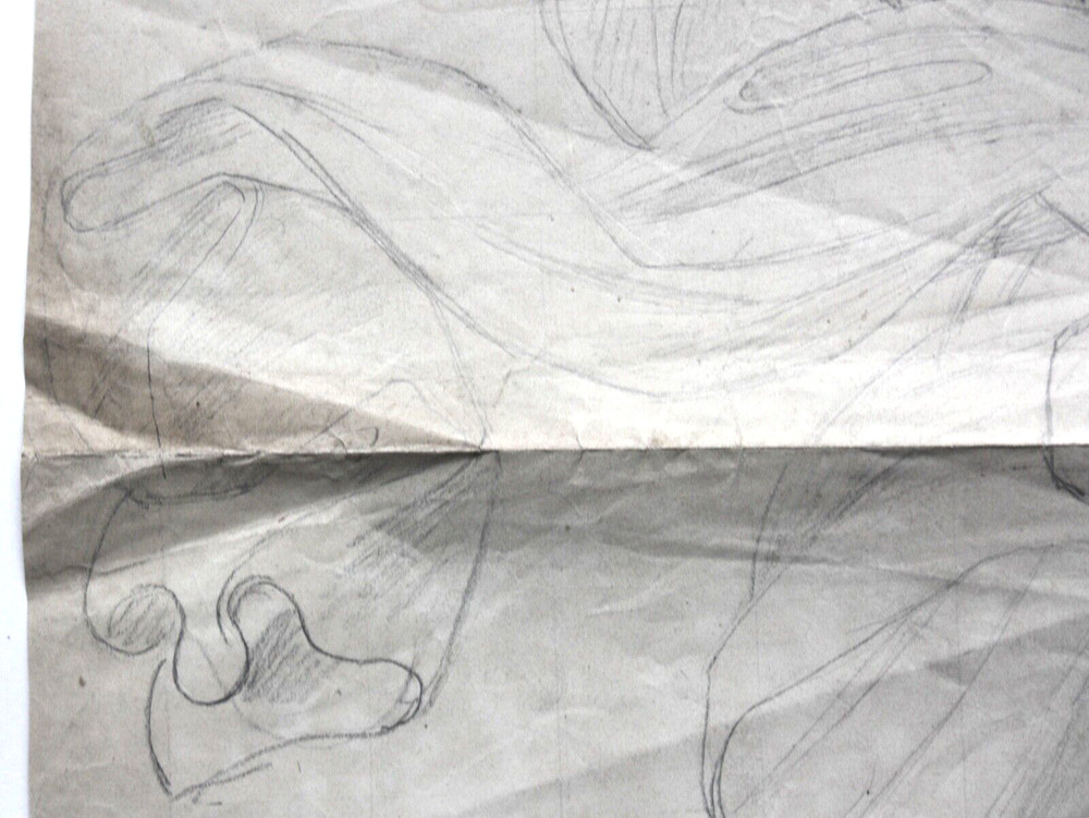 Female Allegory, Dancer, Classicist Drawing Squared 19th century
