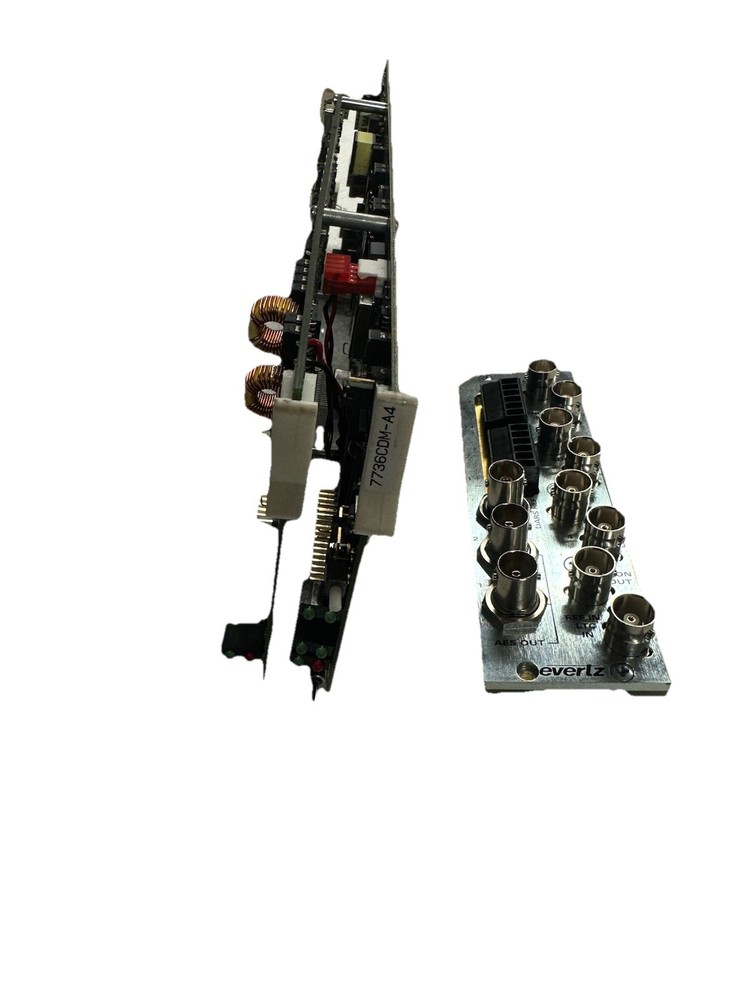 Evertz 7736CDM-A4 composite analog To Digital SDI video Deccoder w backplane