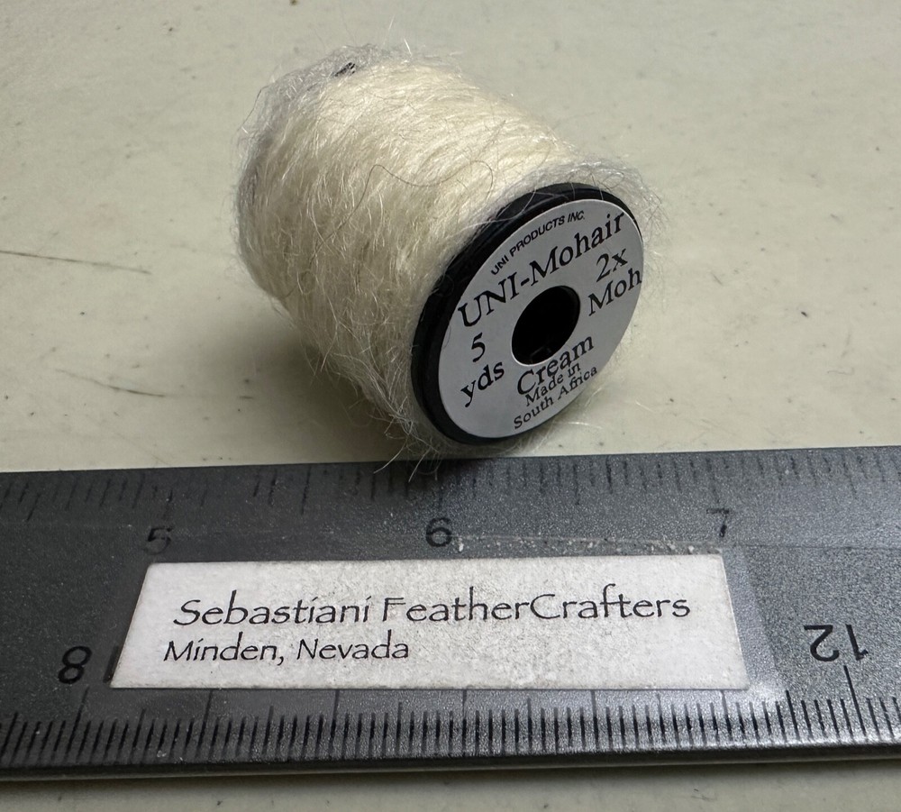 Uni Mohair 5 Yard Spool Cream