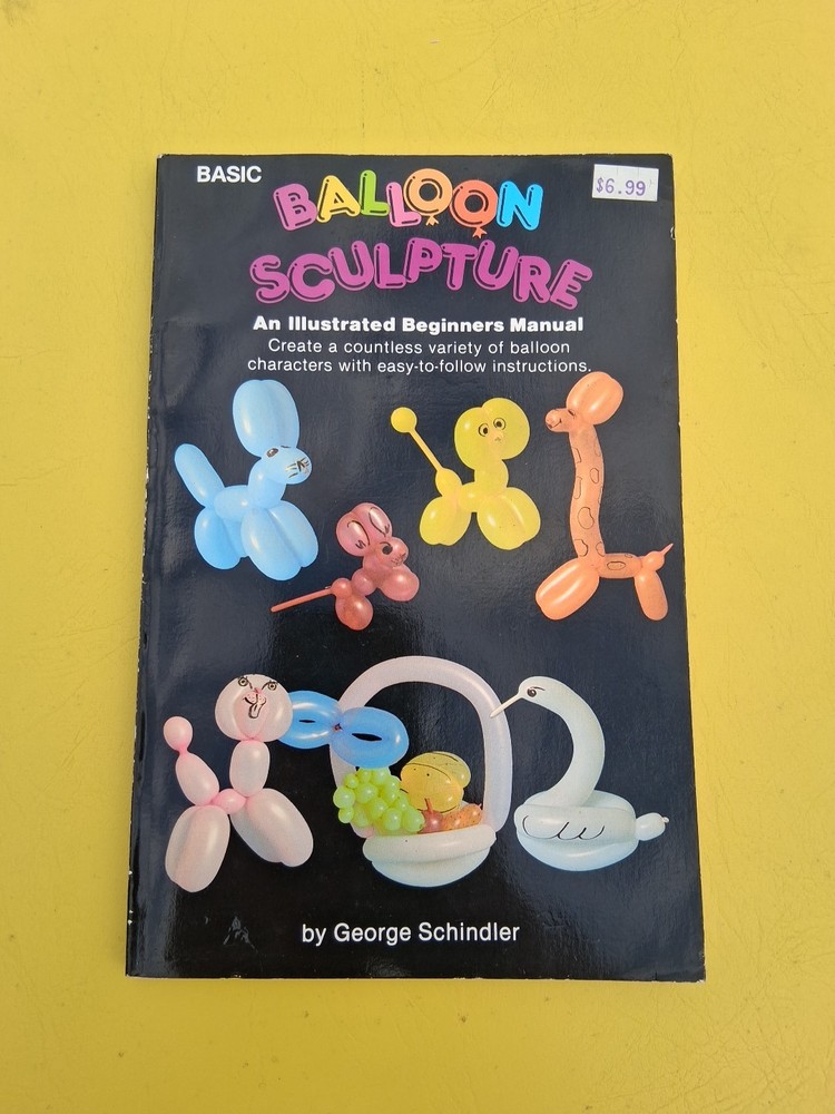 BASIC BALLOON SCULPTURES Magic Trick Beginner Instruction Book Animals Games