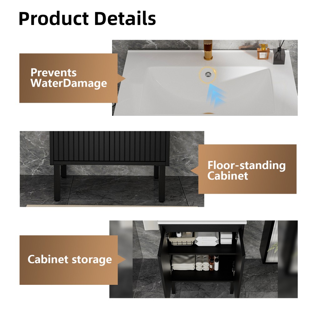 Bathroom Vanity W Sink Floor Standing Structure