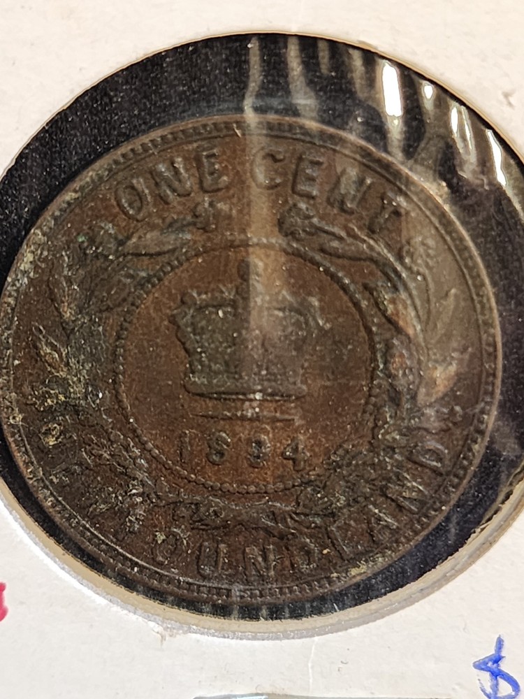 1894 Newfoundland 1 Cent Coin