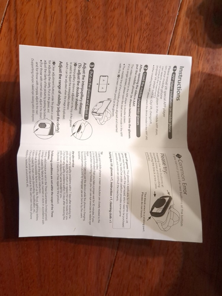 VRG Virtual Reality Glasses Portable