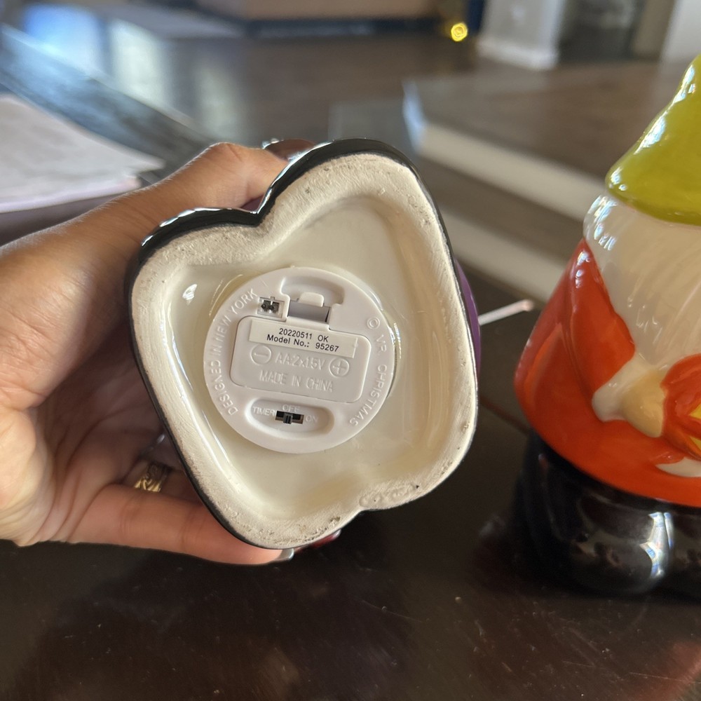 2 Two Halloween Gnomes Light with Timer