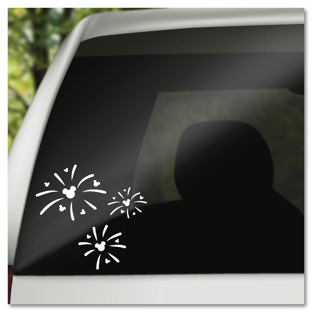 6" Mickey Mouse Fireworks Disney Vinyl Decal Sticker