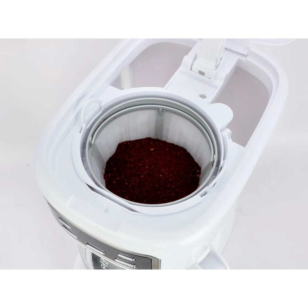 Finish 12-Cup Programmable Coffee Maker, White