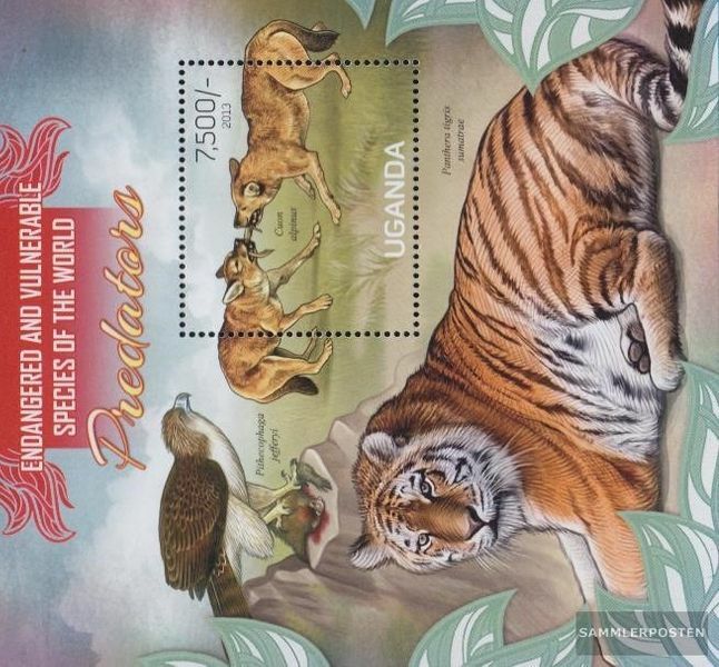 uganda Block420 MNH 2013 Fleischfresser