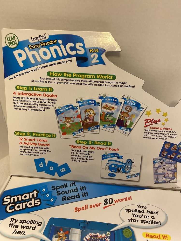 Leapfrog LeapPad Easy Reader Phonics Kit 2 New
