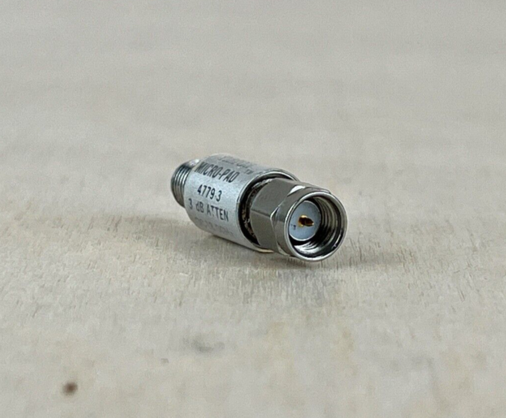 Narda Micro-Pad 4779-3 Fixed Attenuator 3dB DC - 18GHz 2W SMA RF