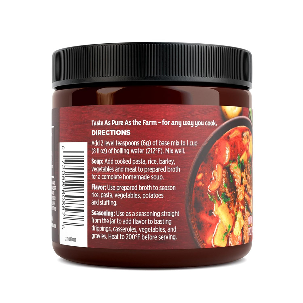 Beef Flavored Broth Base, Granulated Beef Flavored Bouillon, Versatile Usage, Se
