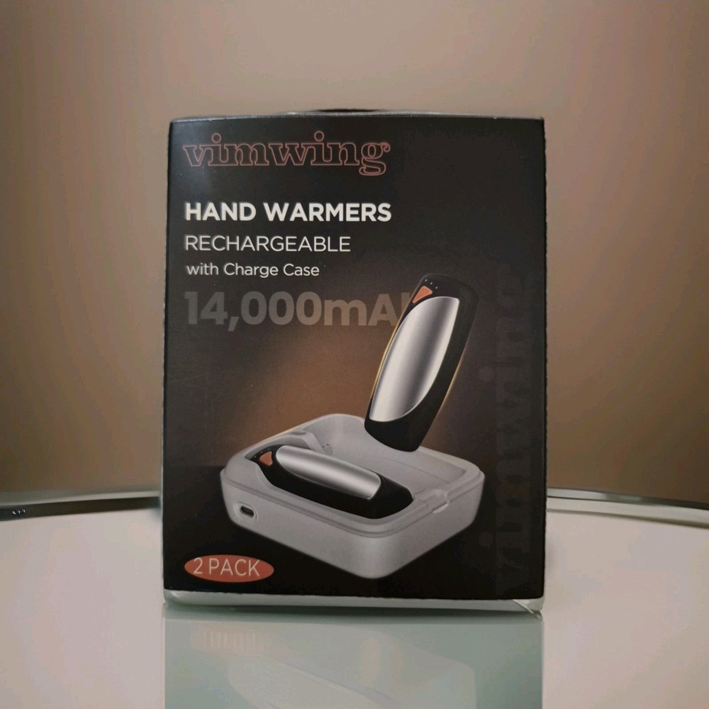 Vimwing Hand Warmer 2pk With/ Rechargeable Case
