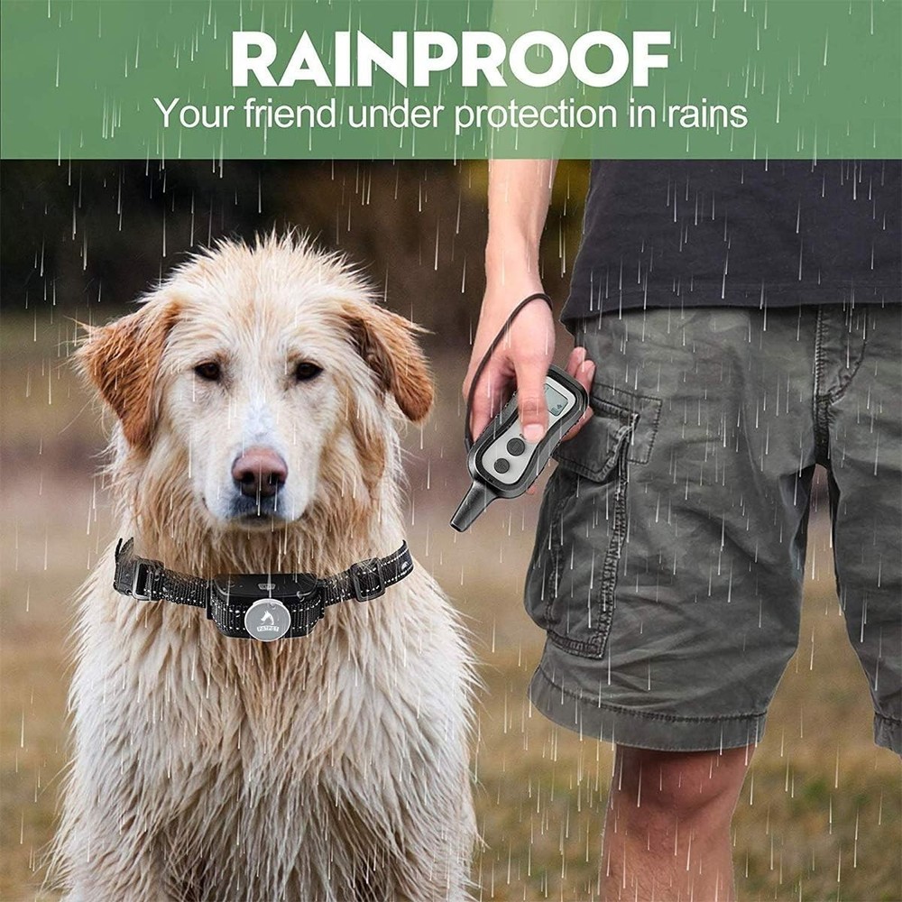 Versatile Shock Collar with Remote Control - Beep & Vibration Modes for Dogs