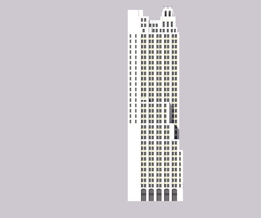 Skyscraper - Empire Trust Building -12 Inches Tall