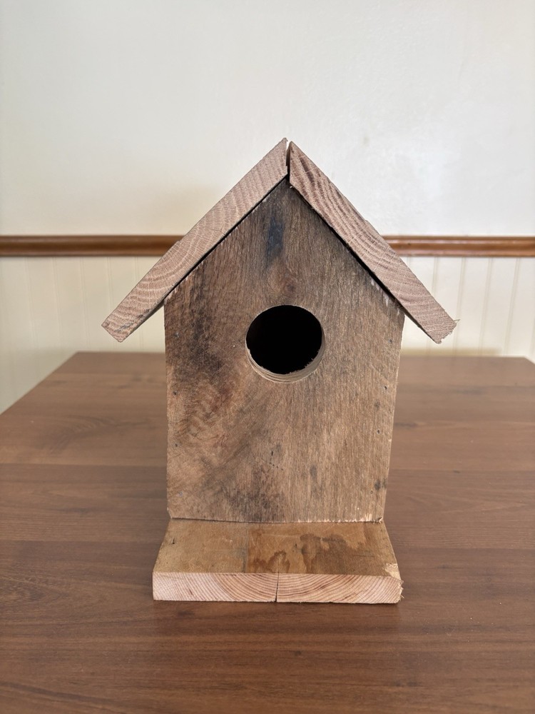 Rustic BIRDHOUSE  Very Sturdy Homemade