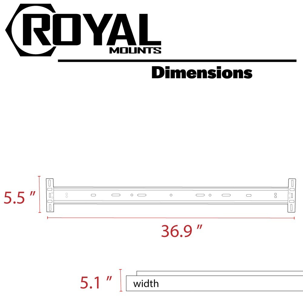 Royal Mounts™ Universal Telescoping L / R Speaker Bracket, Each