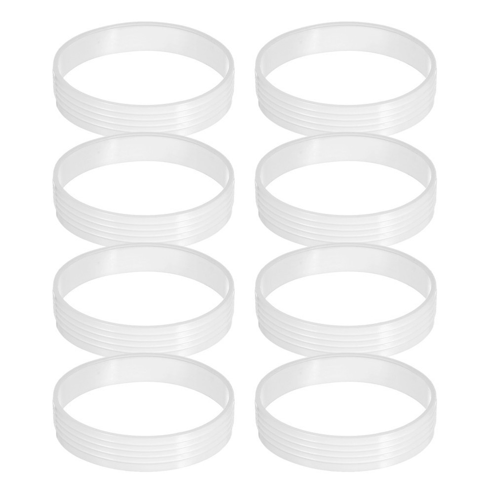 8pcs Putting Ring - White Plastic Golf Practice Hole Rings - Putting Cup Covers