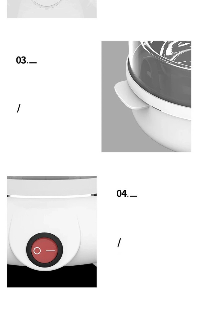 electric egg cooker boiler 7 Automatic Shut Off Multi-Function Custard Breakfast