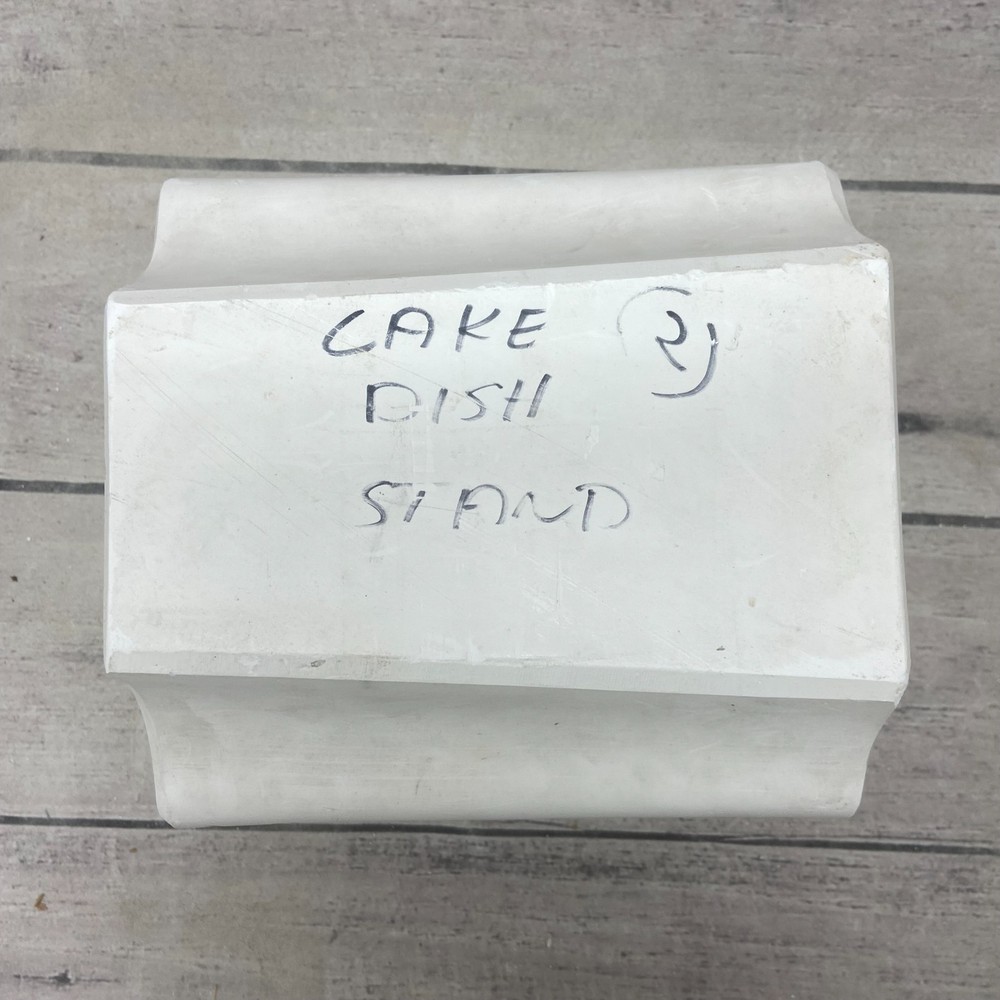 White Horse Ceramic Casting Mold Cake Dish Stand #1663