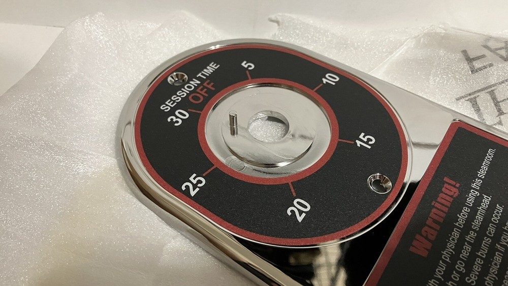 Thermasol Timer Plate Chrome OPEN BOX