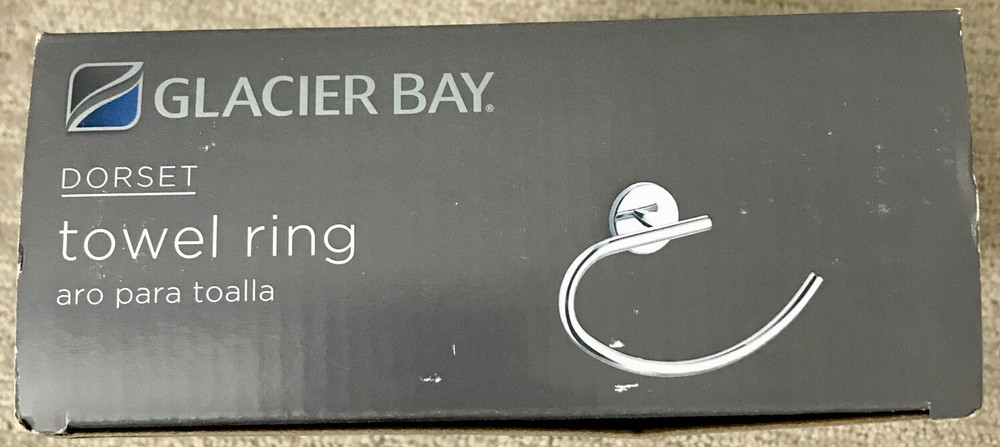 Glacier Bay Dorset Towel Ring in Chrome