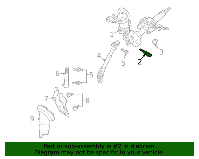 Genuine GM Column Assembly Bolt 19204295