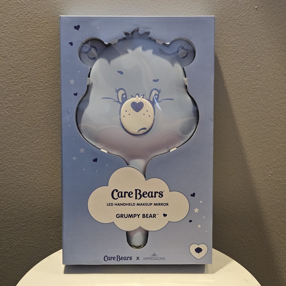 Care Bears Led Handheld Makeup Mirror, Grumpy Bear New Sealed