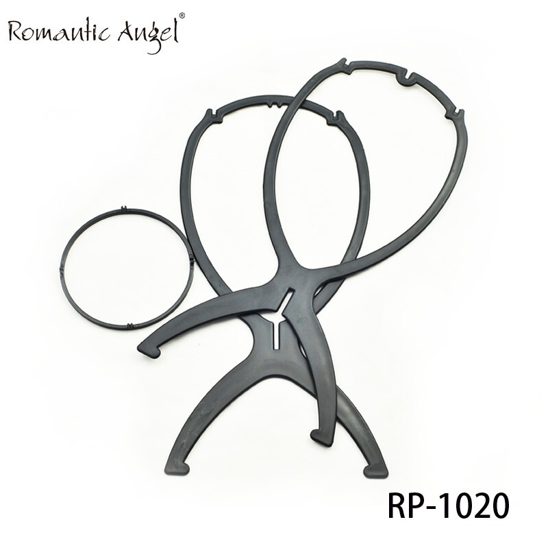 2pcs Wig Display Stand Dummy Head Hat Cap Hair Holder Folding Stable Tool