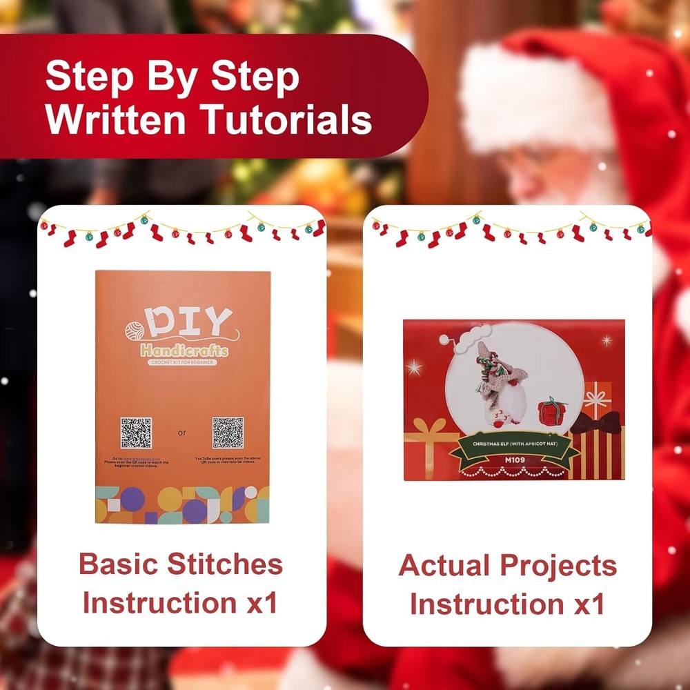 Crochet Kit for Beginners Starter Kit Amigurumi Crochet Step-by-Step Tutorial