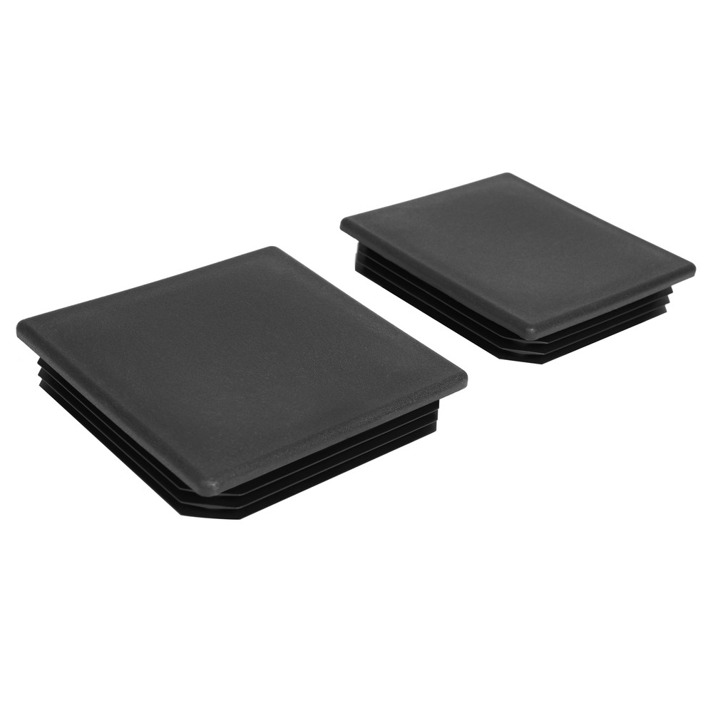 New 4" 2 Pack Square Rubber Bumper Plug End Cap Cover for RV Camper Trailer