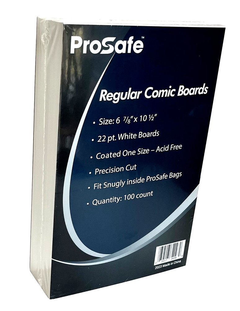 200 White Comic Book Boards Regular Size Acid-Free Archival Safe Storage