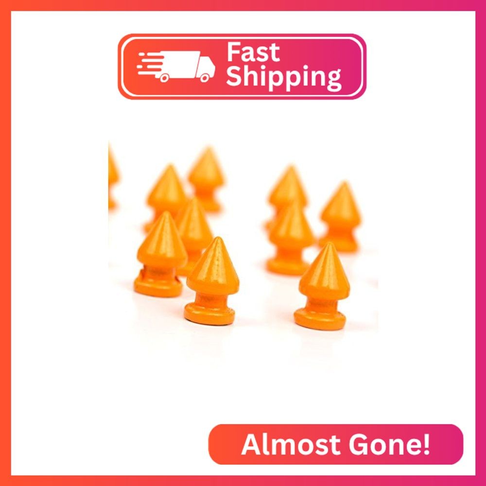 RUBYCA 12MM 20 Sets Metal Tree Spikes and Studs Metallic Screw-Back for DIY Punk