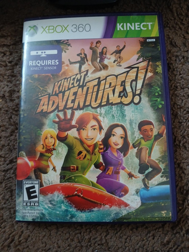 XBOX 360 Kinect Sensor And Kinect Adventures Game Microsoft
