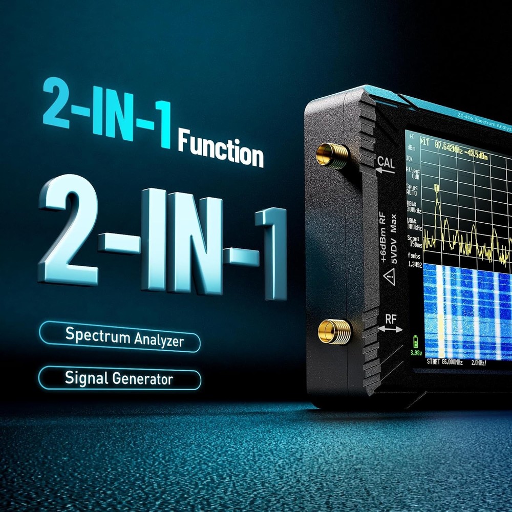 Lightweight Frequency Analyzer with Quick Measurement Capabilities and 32GB Card
