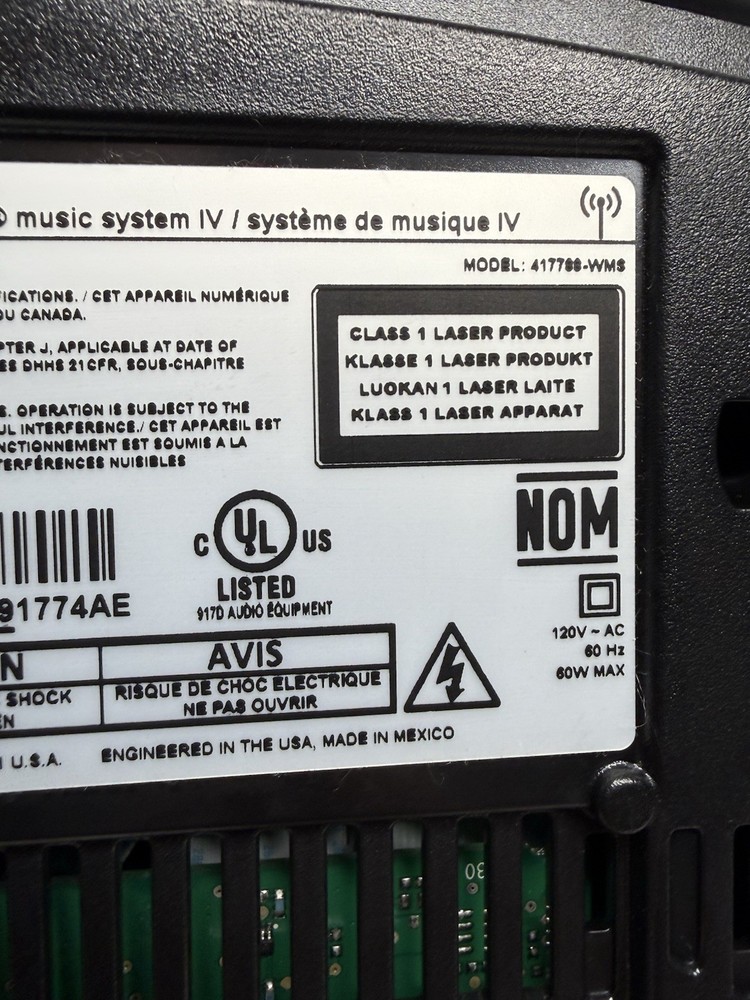 Bose Wave SoundTouch Music System IV - Model 41788-WMS