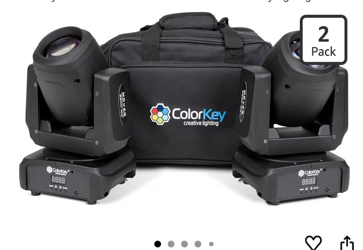 ColorKey Mover Beam 100 2-Pack Bundle with Carrying Bag