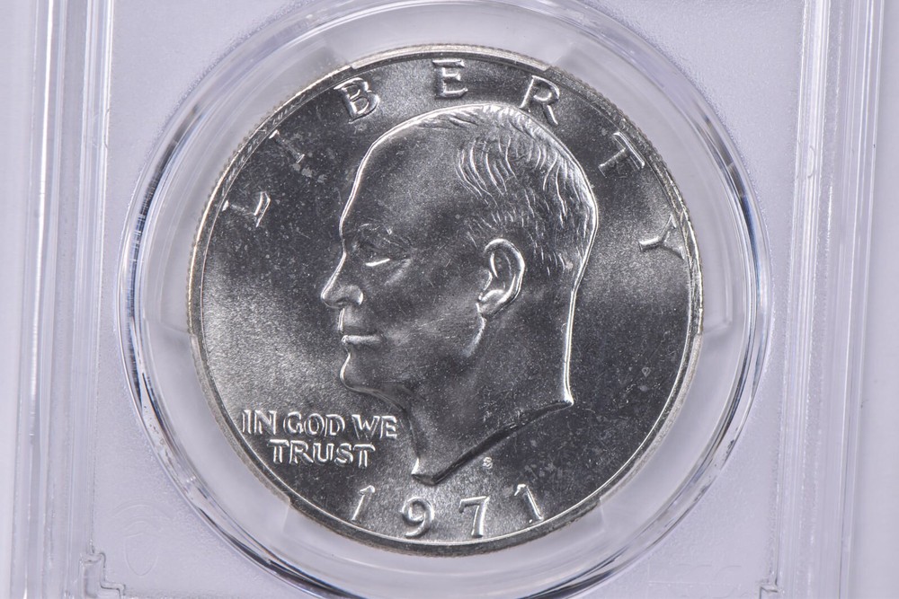 1971-S Eisenhower $1 Silver MS67 PCGS Blue Label