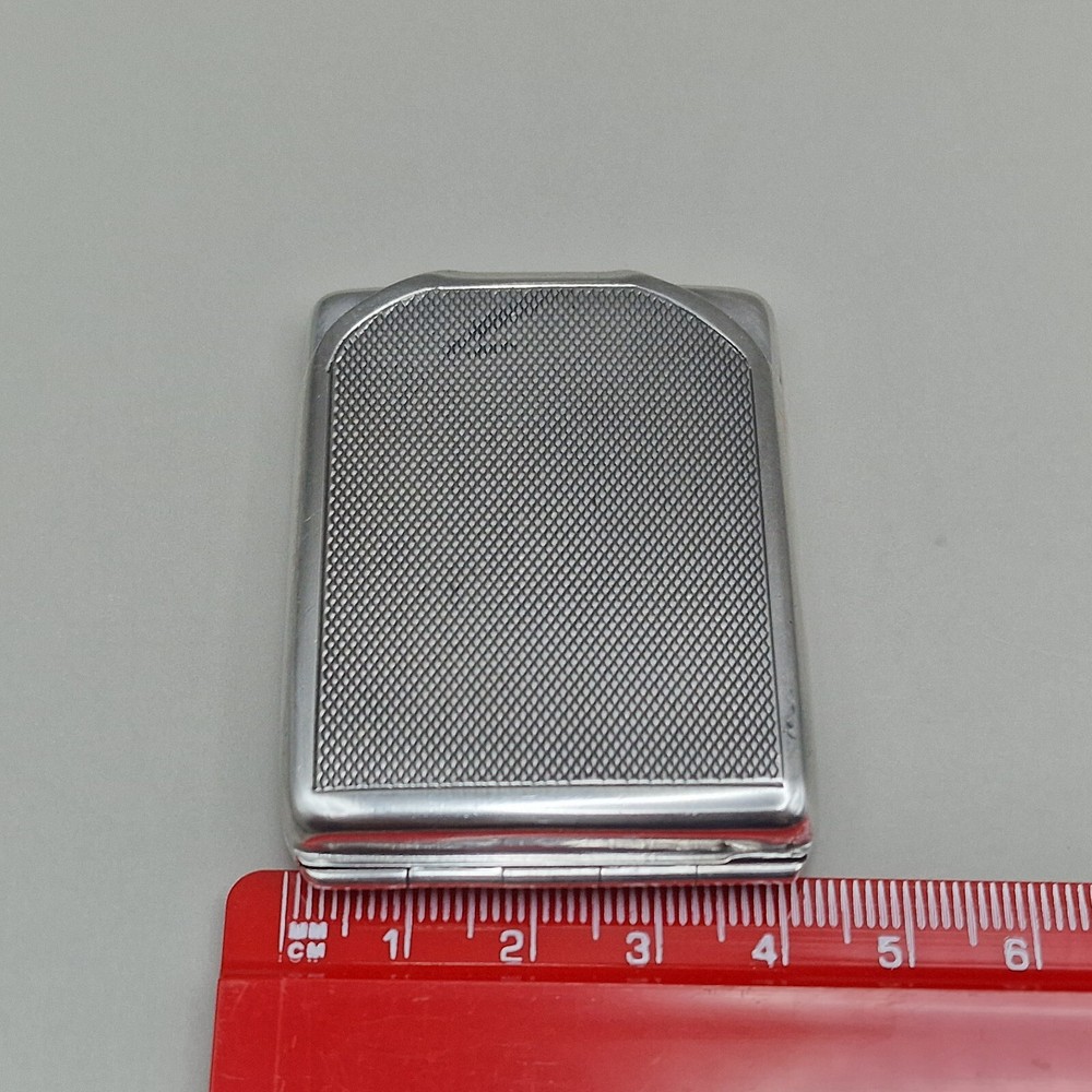 Sterling Silver Engine Turned Matchbook Case by Cohen & Charles 1928