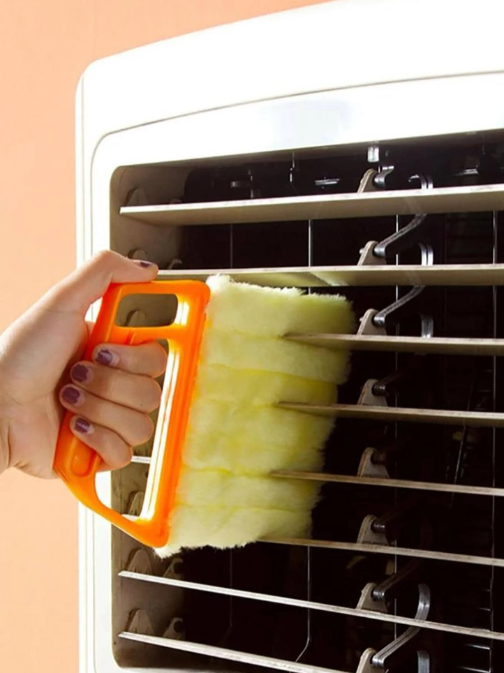 Plastic Shutter Cleaning Brush with Modern Handle Design for Home & Kitchen