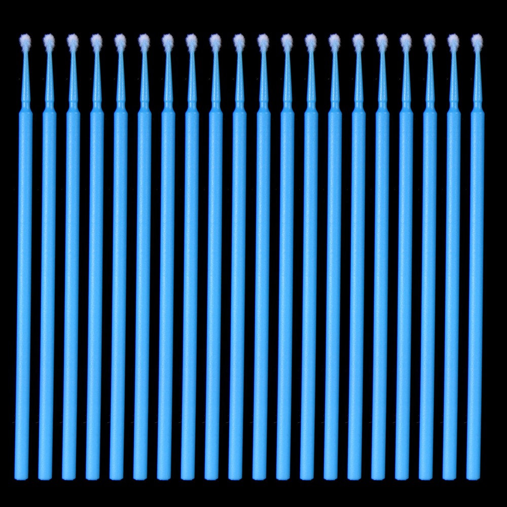 Micro Brushes Applicators Microbrush Dental Eye Regular 2.5mm Blue 100pcs/bag