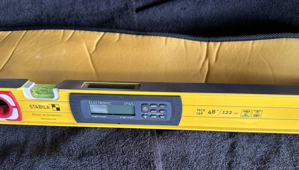 Stabila 48" Tech 196 Electronic Level Dust & Waterproof IP65 With Case